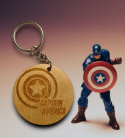 Brelok drewniany CAPTAIN AMERICA 5cm