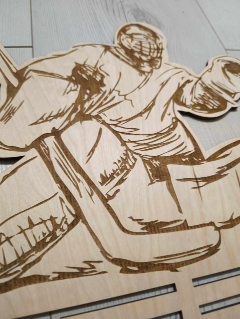 Wieszak na medale Hokeista grawer